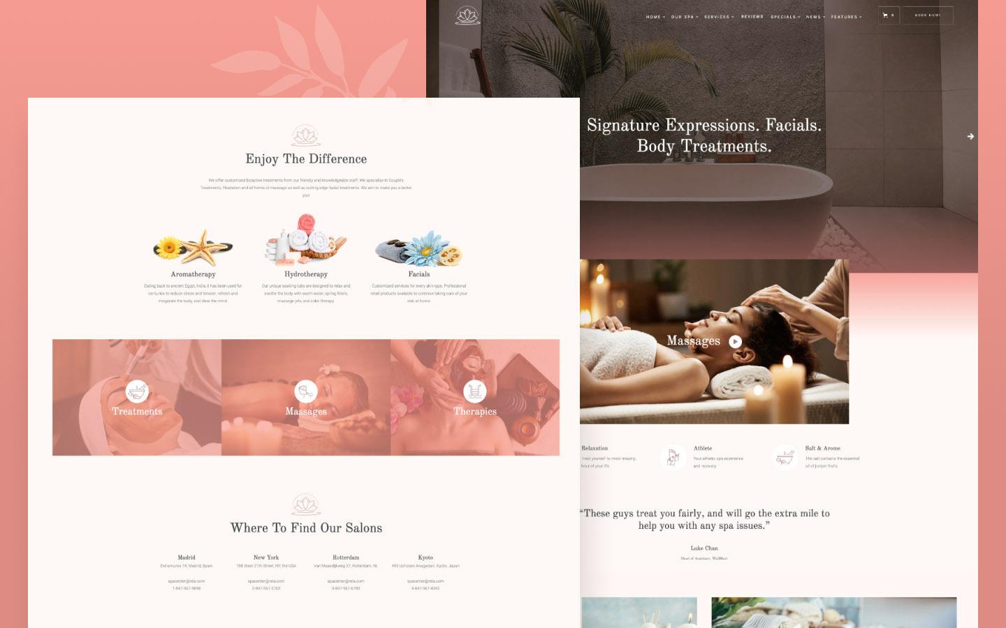 Rela 128 - Spa Website Template