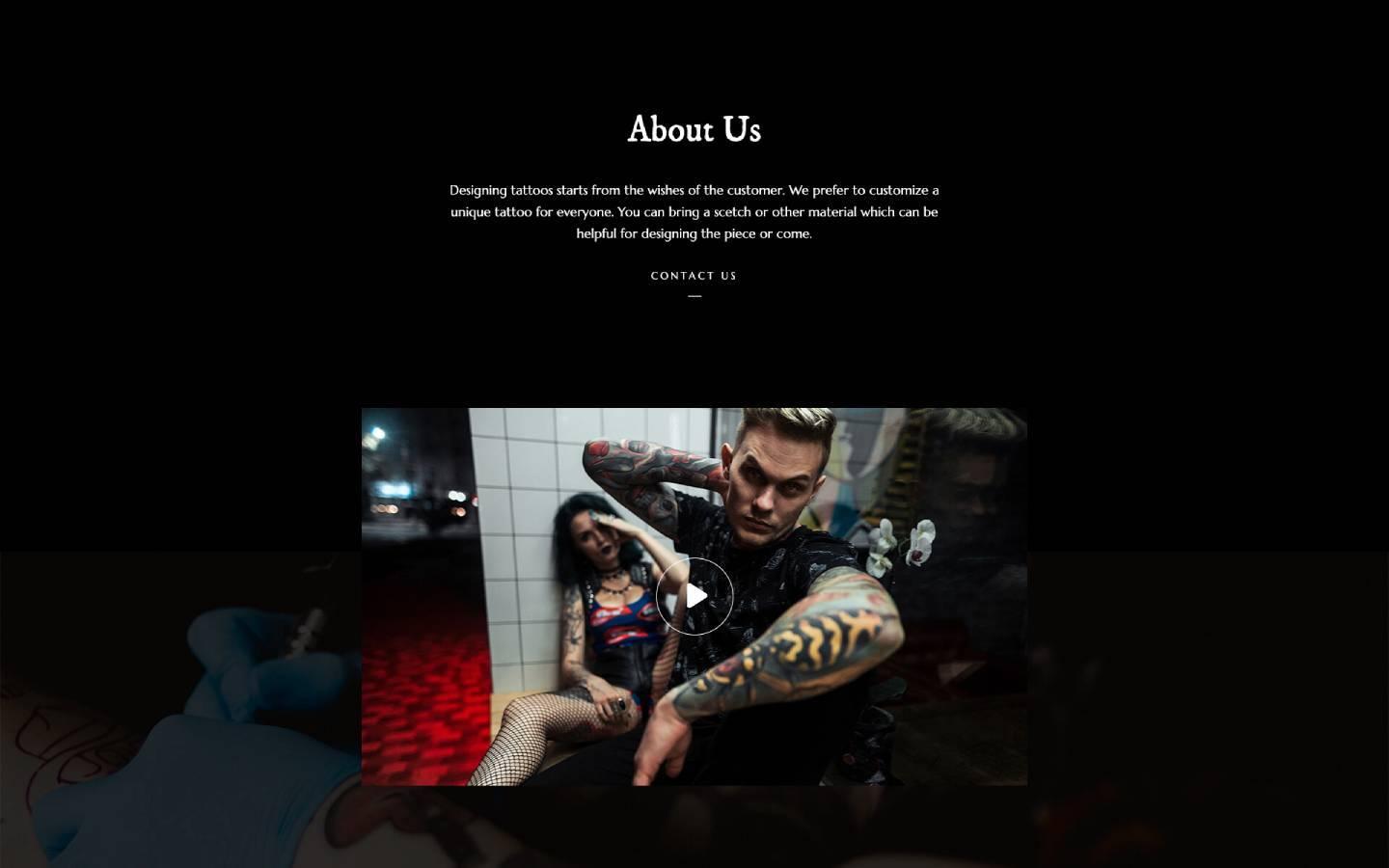 Tattoo 128 - Tattoo Website Template