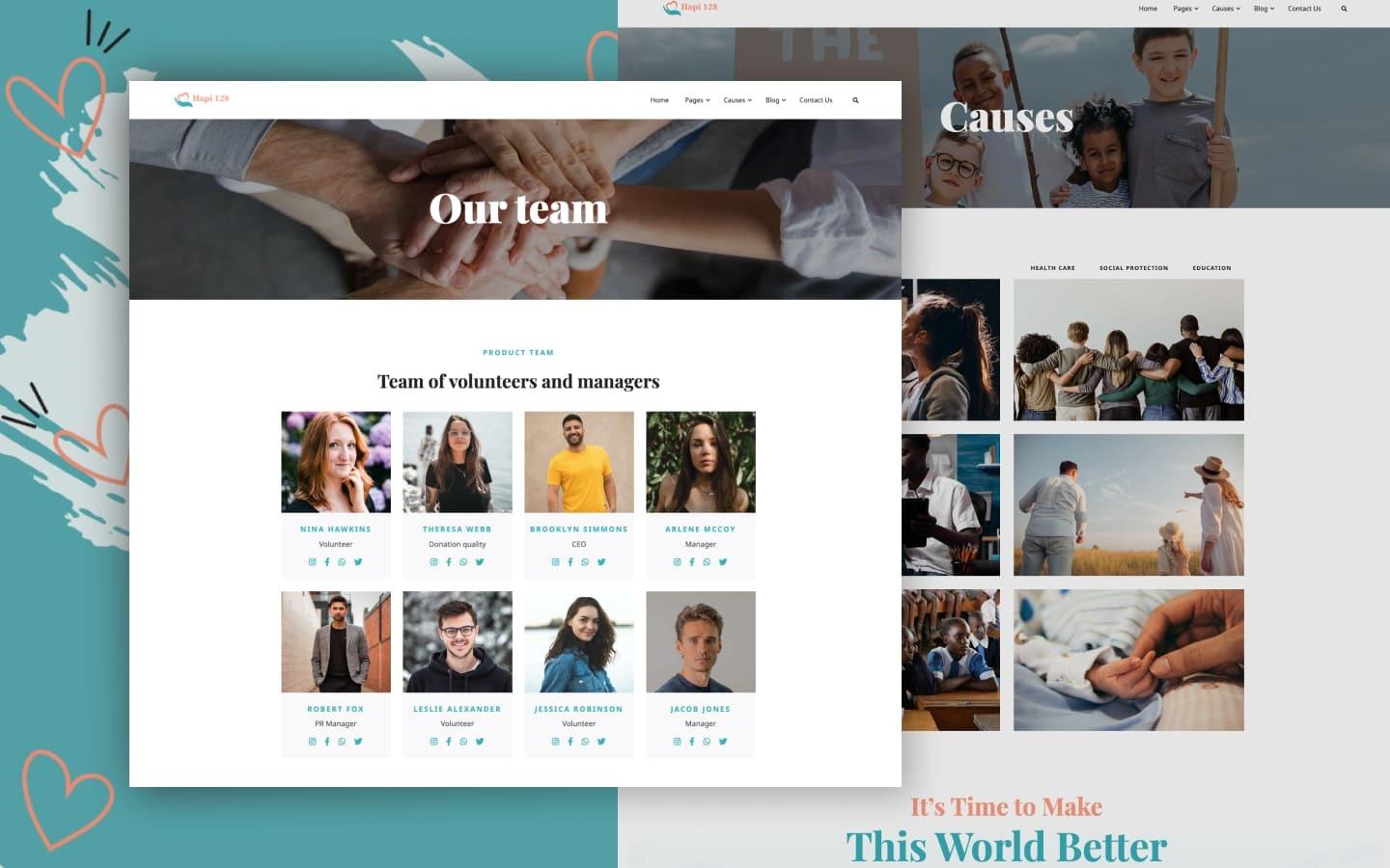 Hapi 128 - Charity and Nonprofit Website Template