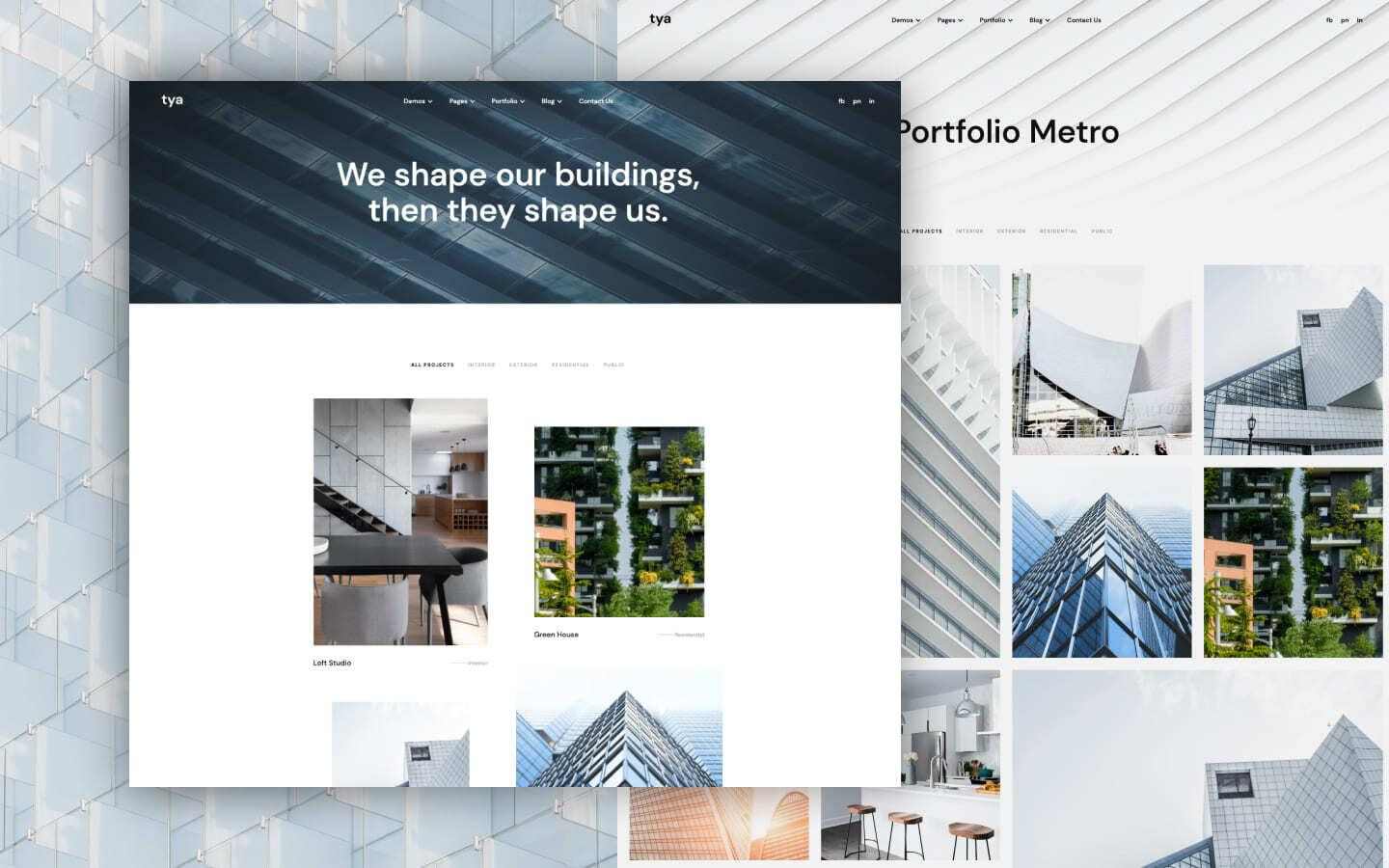 Tya 128 - Architecture Website Template