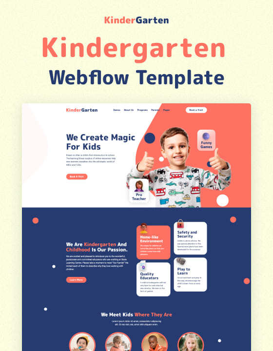 Kindergarten 128 - Kids and Kindergarten Website Template