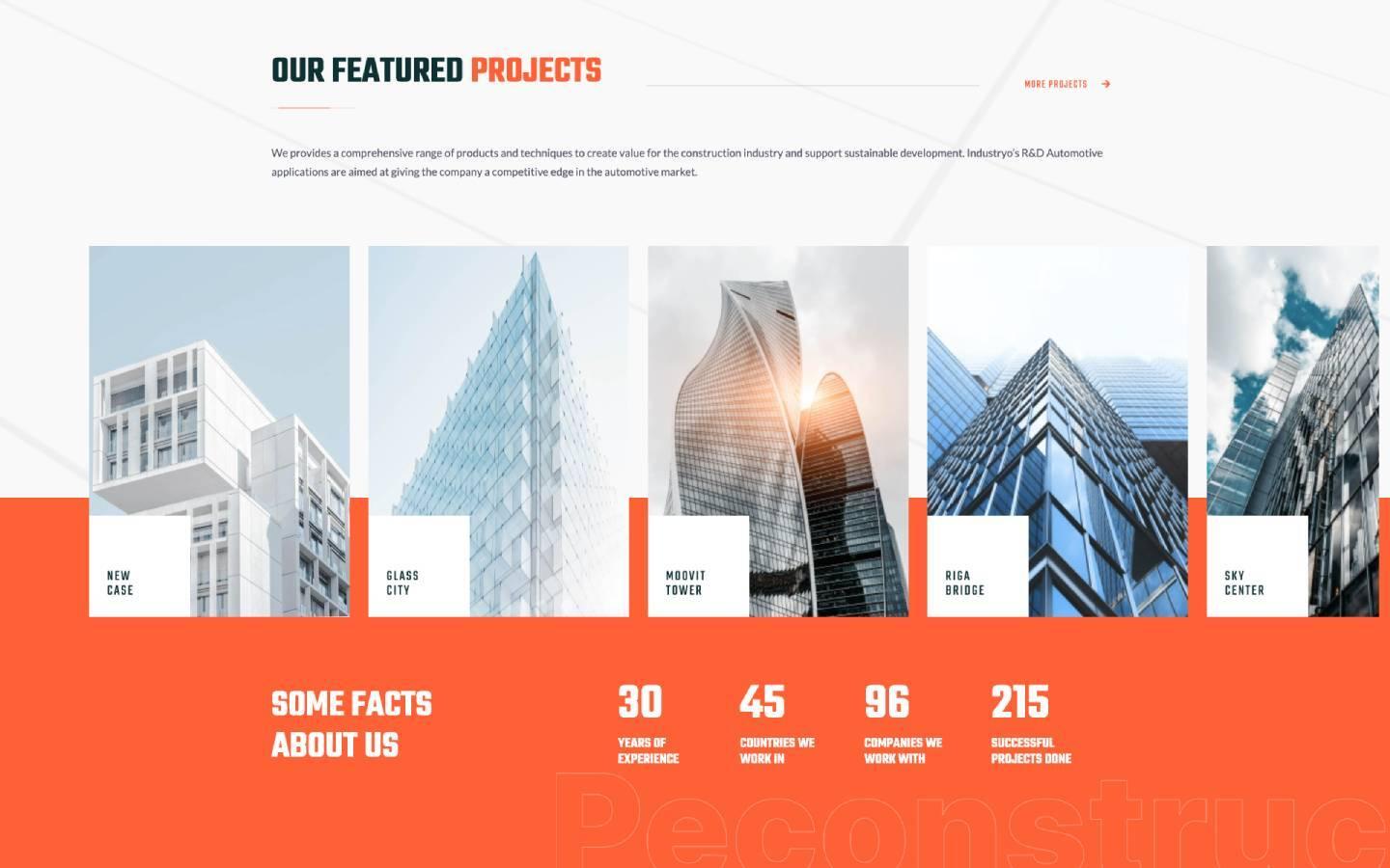 Peconstructiony - Construction and Industry Website Template