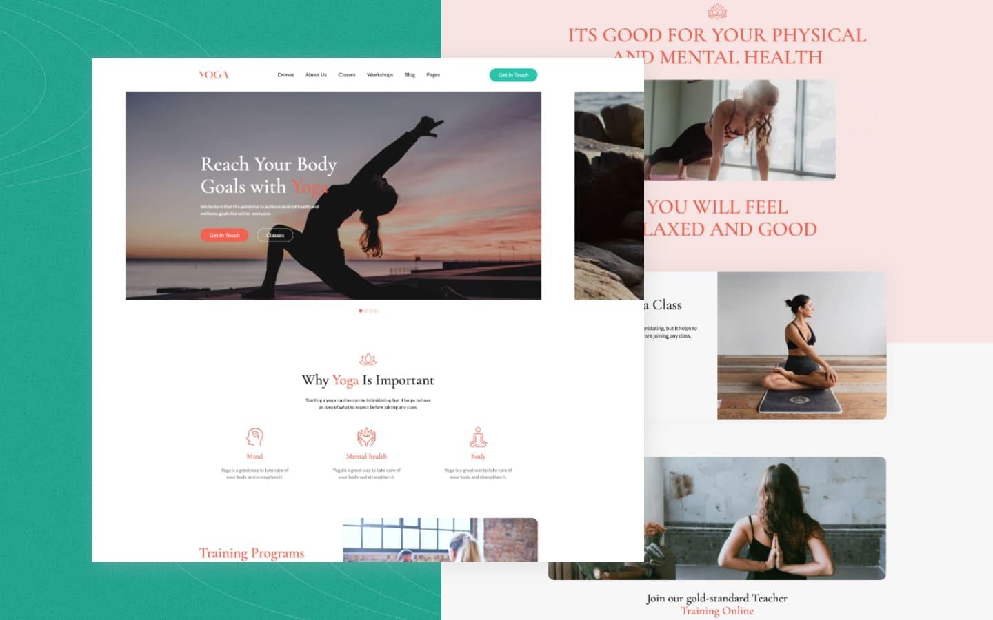 Yoga 128 - Fitness and Yoga Website Template