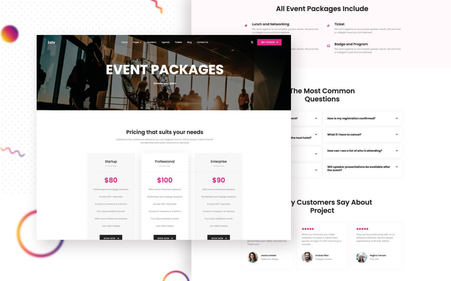 Lviv 128 - Event and Conference Website Template