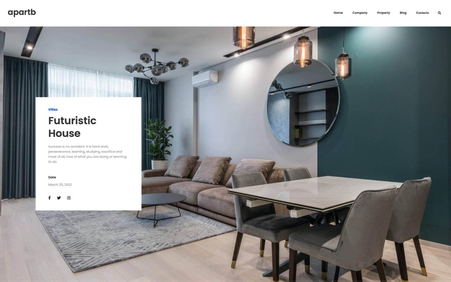 Apartb 128 - Real Estate, Architecture and Business Website Template