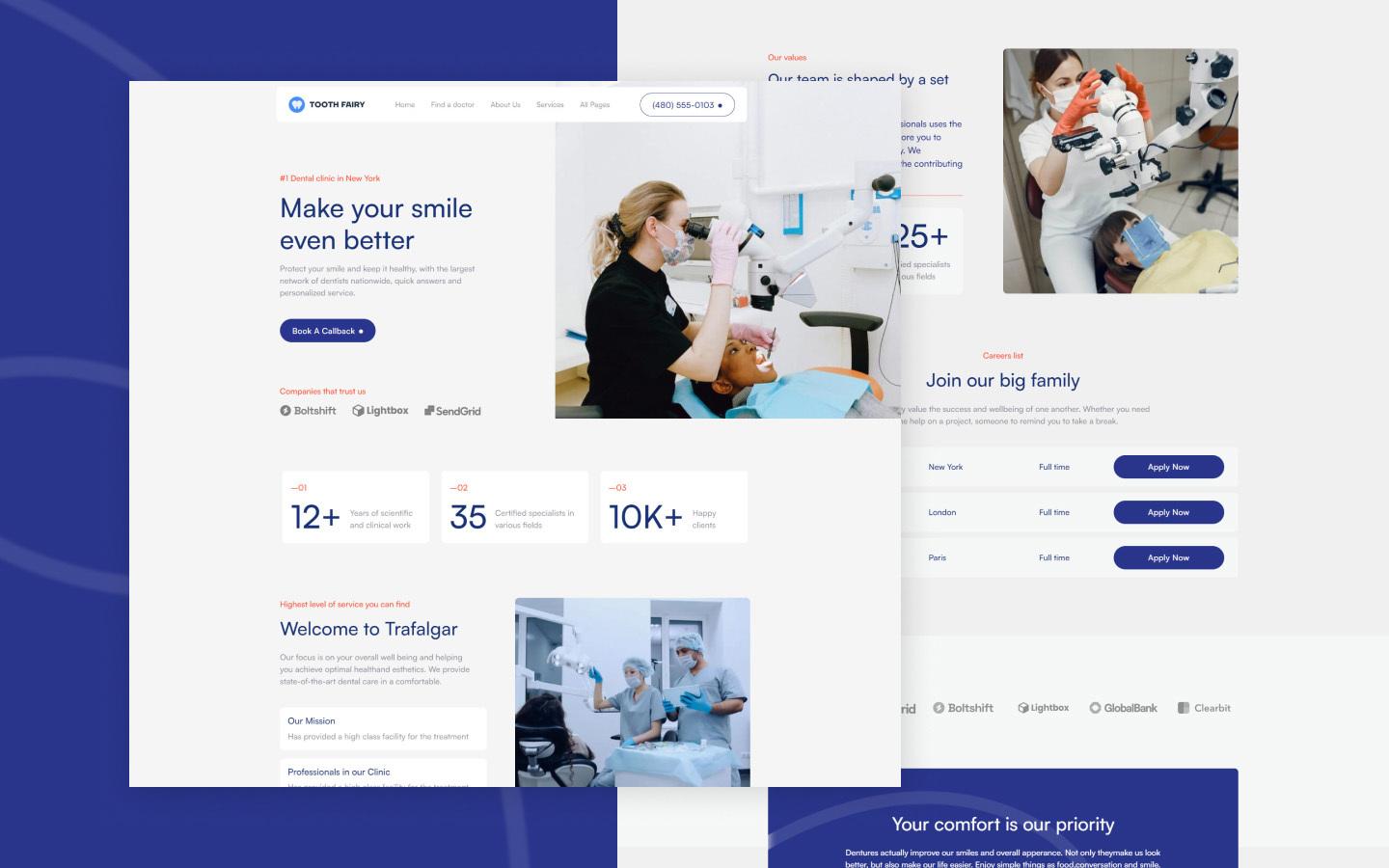 Tooth Fairy 128 - Dentist Website Template
