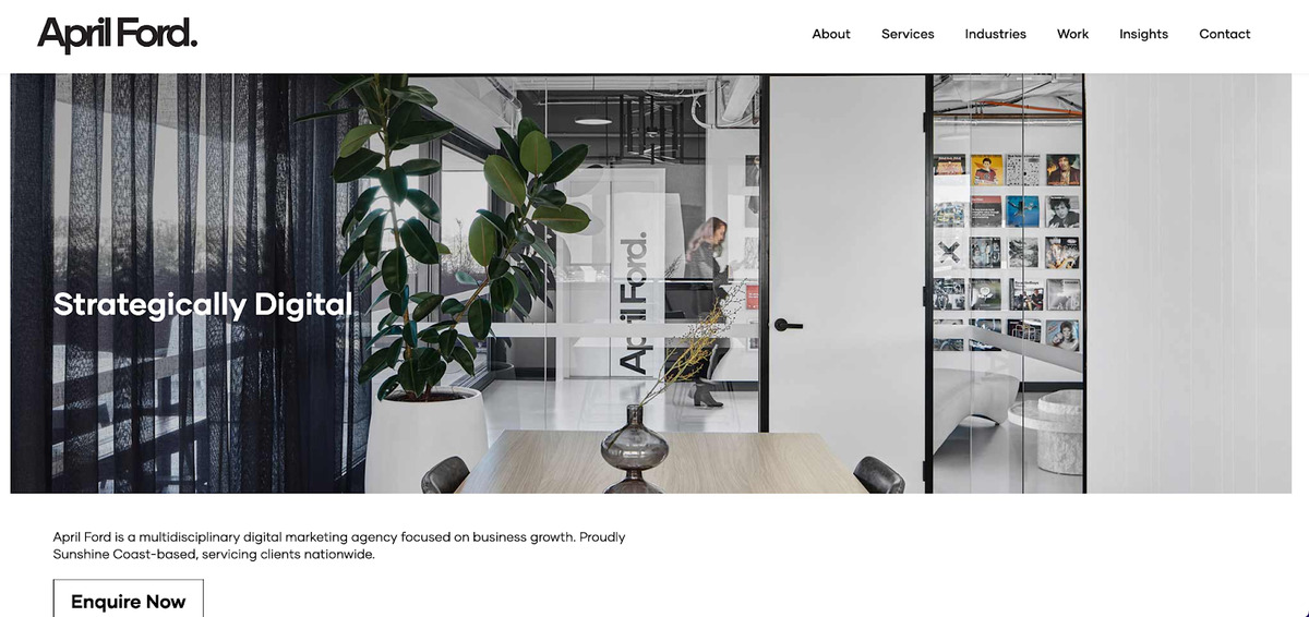 April Ford website interface ‍