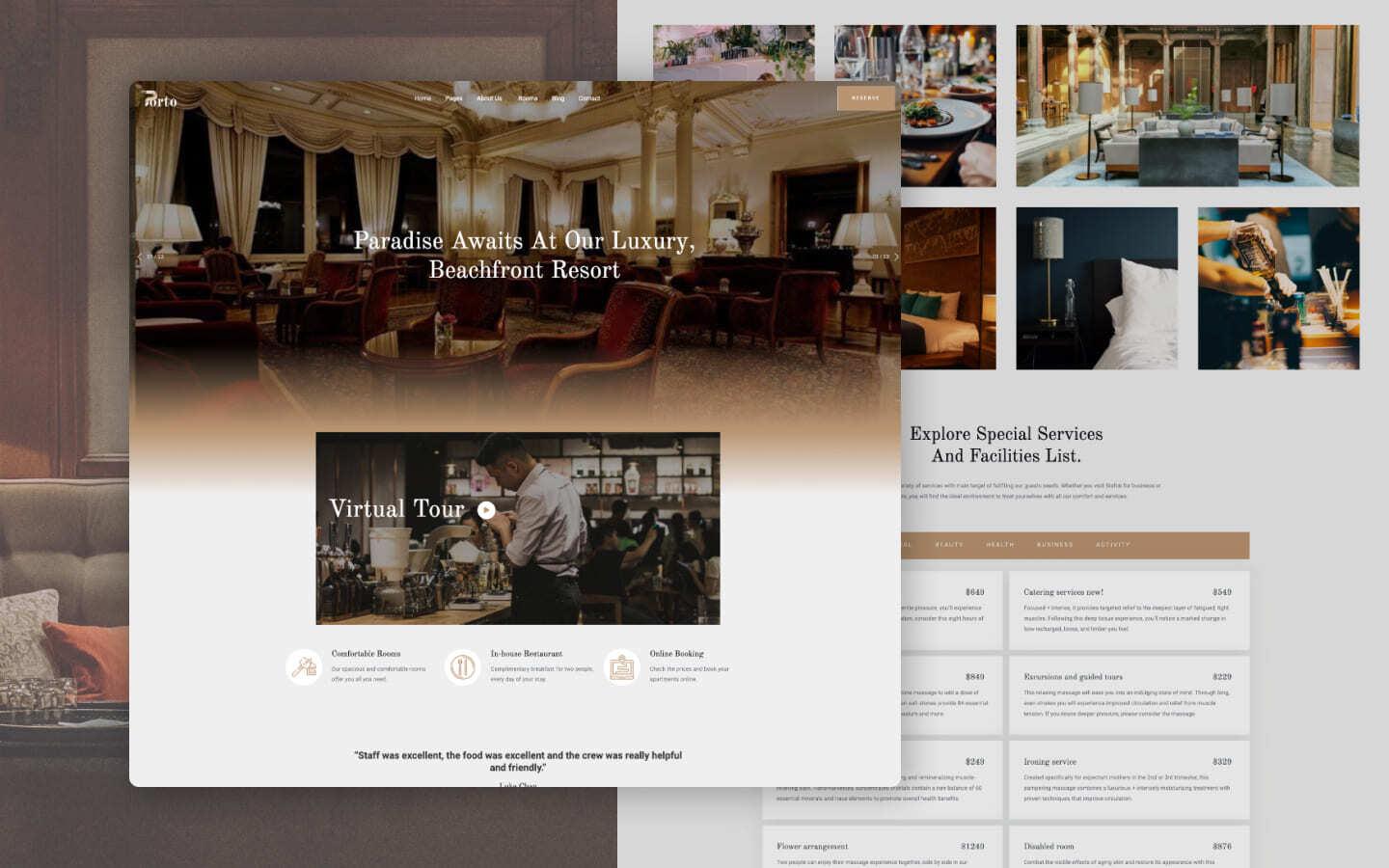 Porto 128 - Hotel Website Template