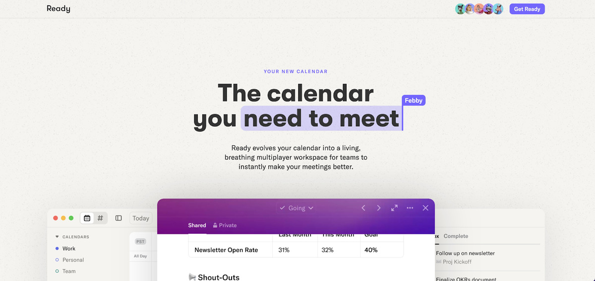 Ready website interface ‍