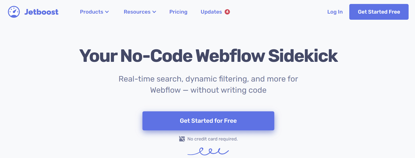 Jetboost website homepage 