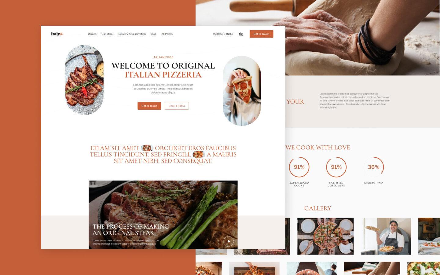 Italy 128 - Restaurant Website Template