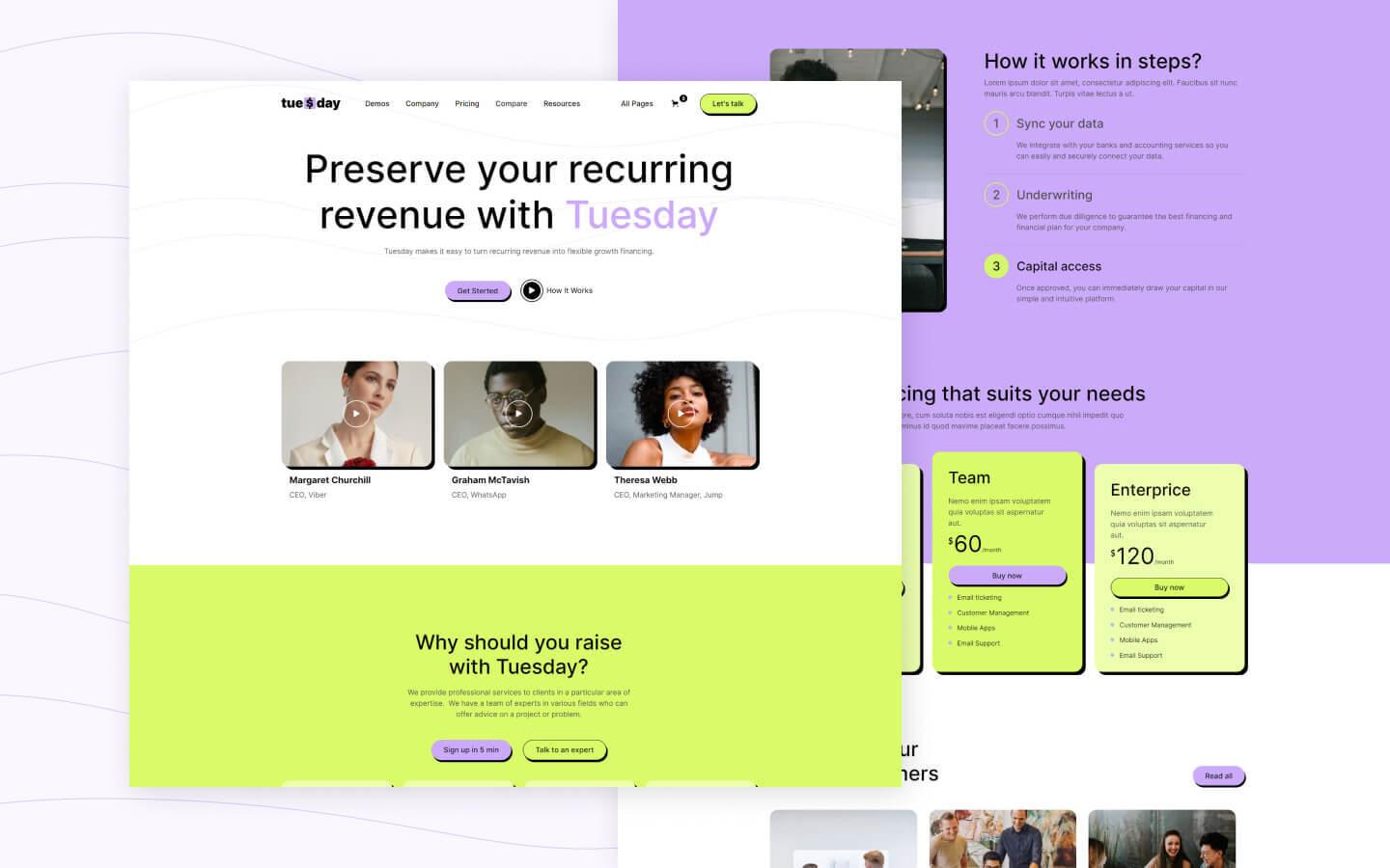 Tuesday 128 - SaaS Website Template