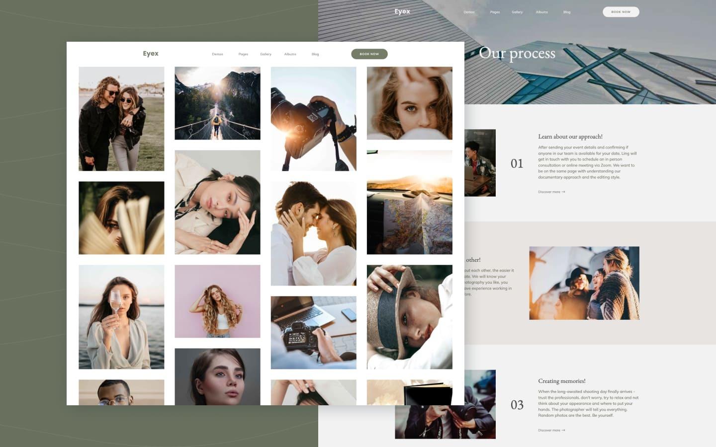 Eyex 128 - Photography Website Template