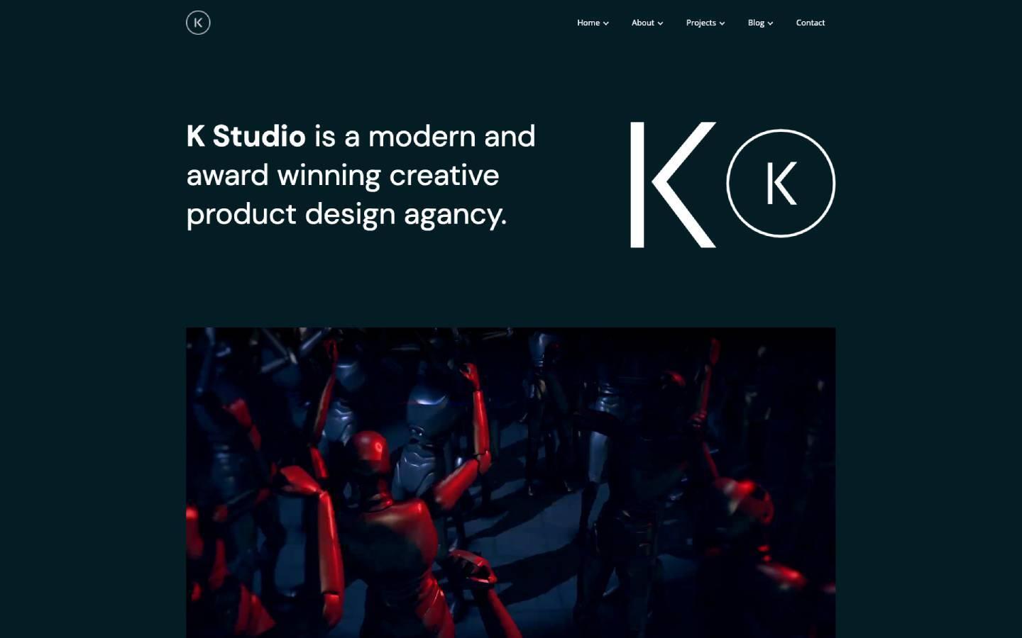 K 128 - Agency and Portfolio Website Template