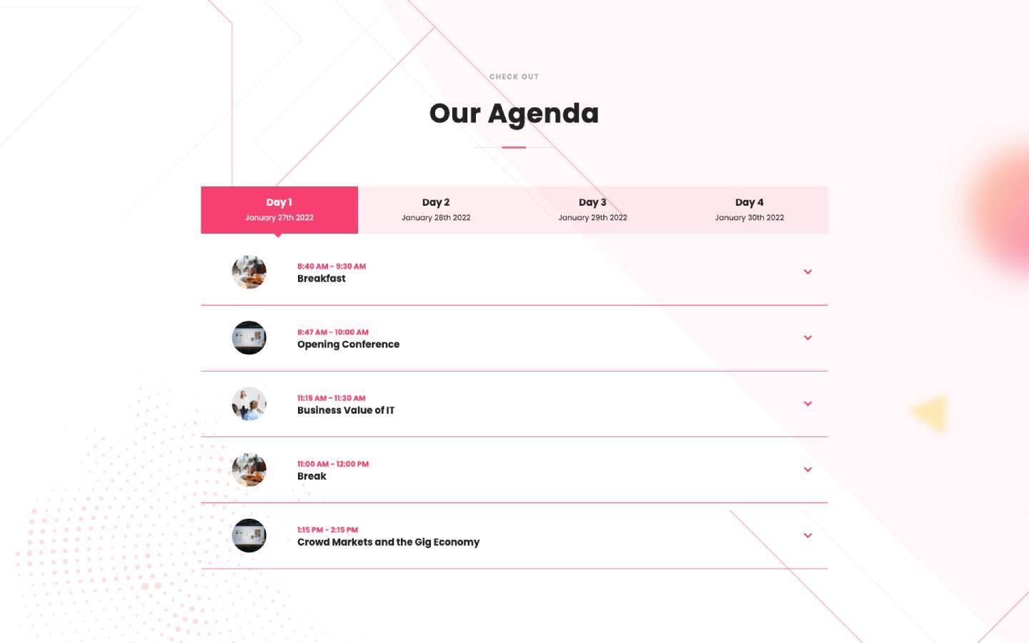 Deventi 128 - Event and Conference Website Template