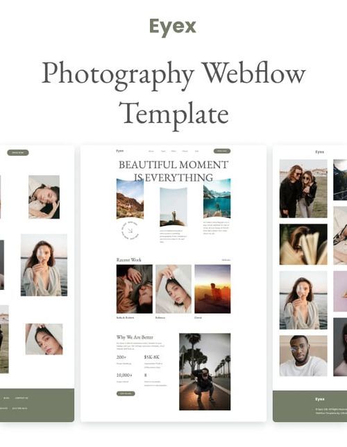 Eyex 128 - Photography Website Template