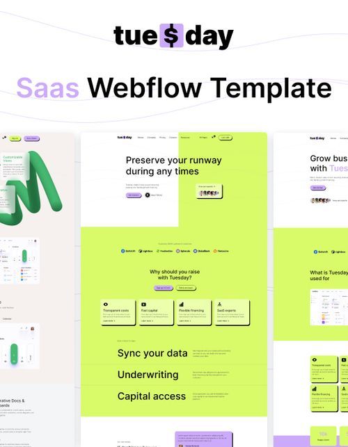 Tuesday 128 - SaaS Website Template
