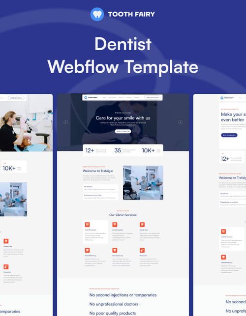 Tooth Fairy 128 - Dentist Website Template