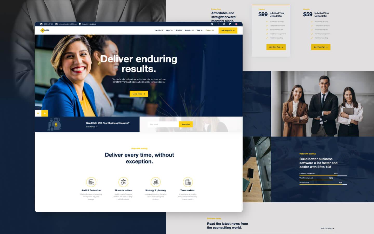 Efito 128 - Consulting Website Template