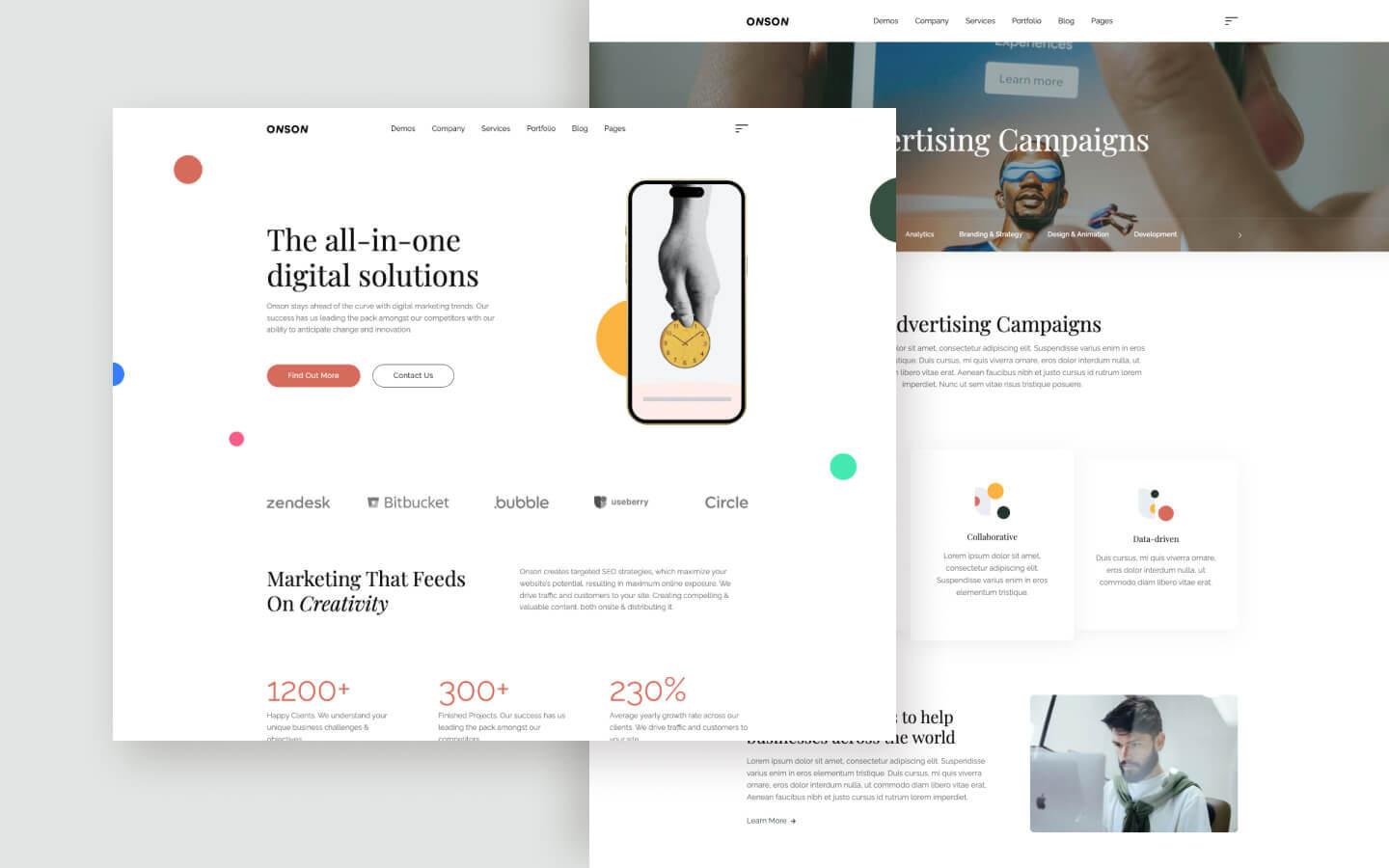 Onson 128 - Marketing Agency Website Template