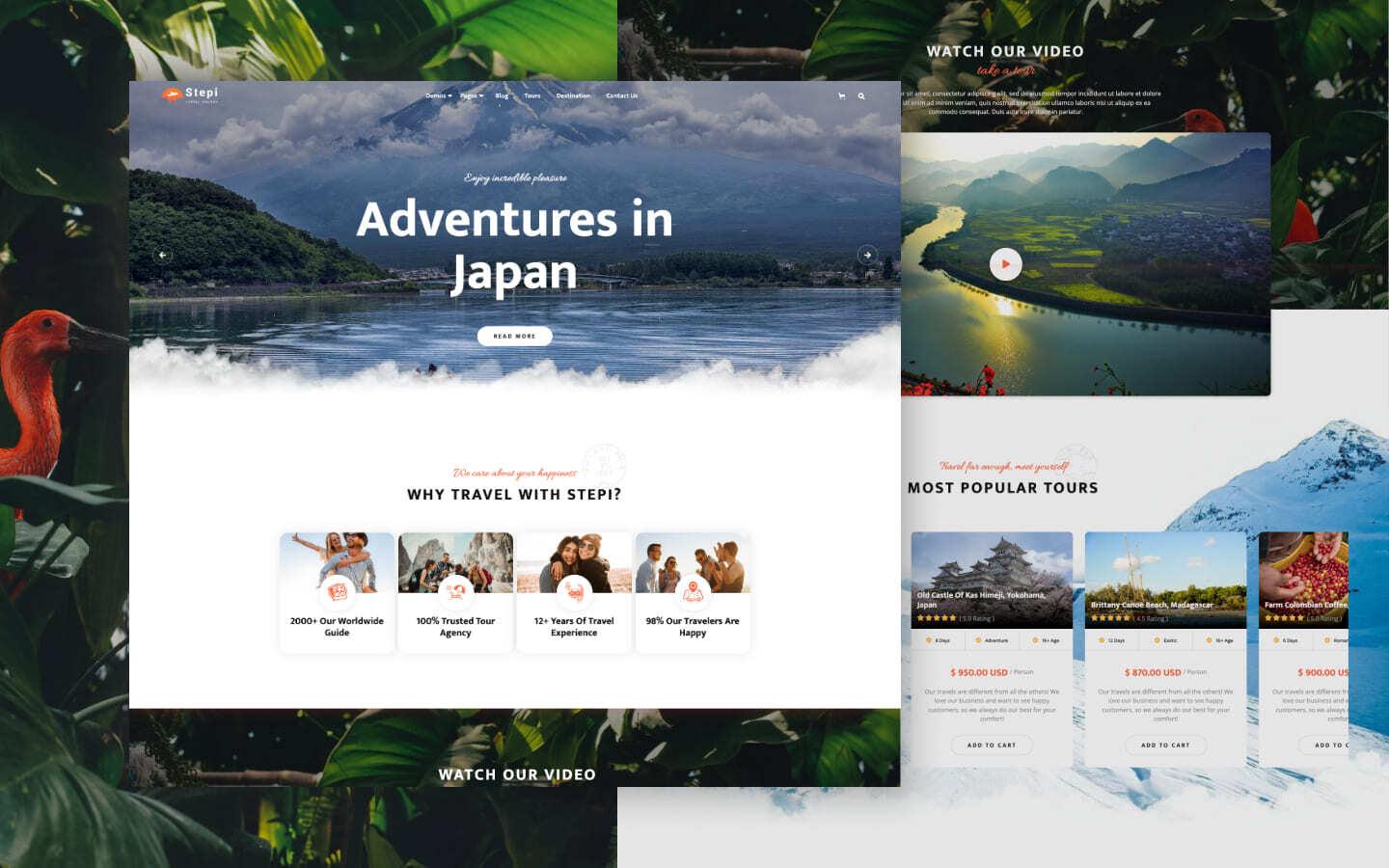 Stepi 128 - Tourism Website Template