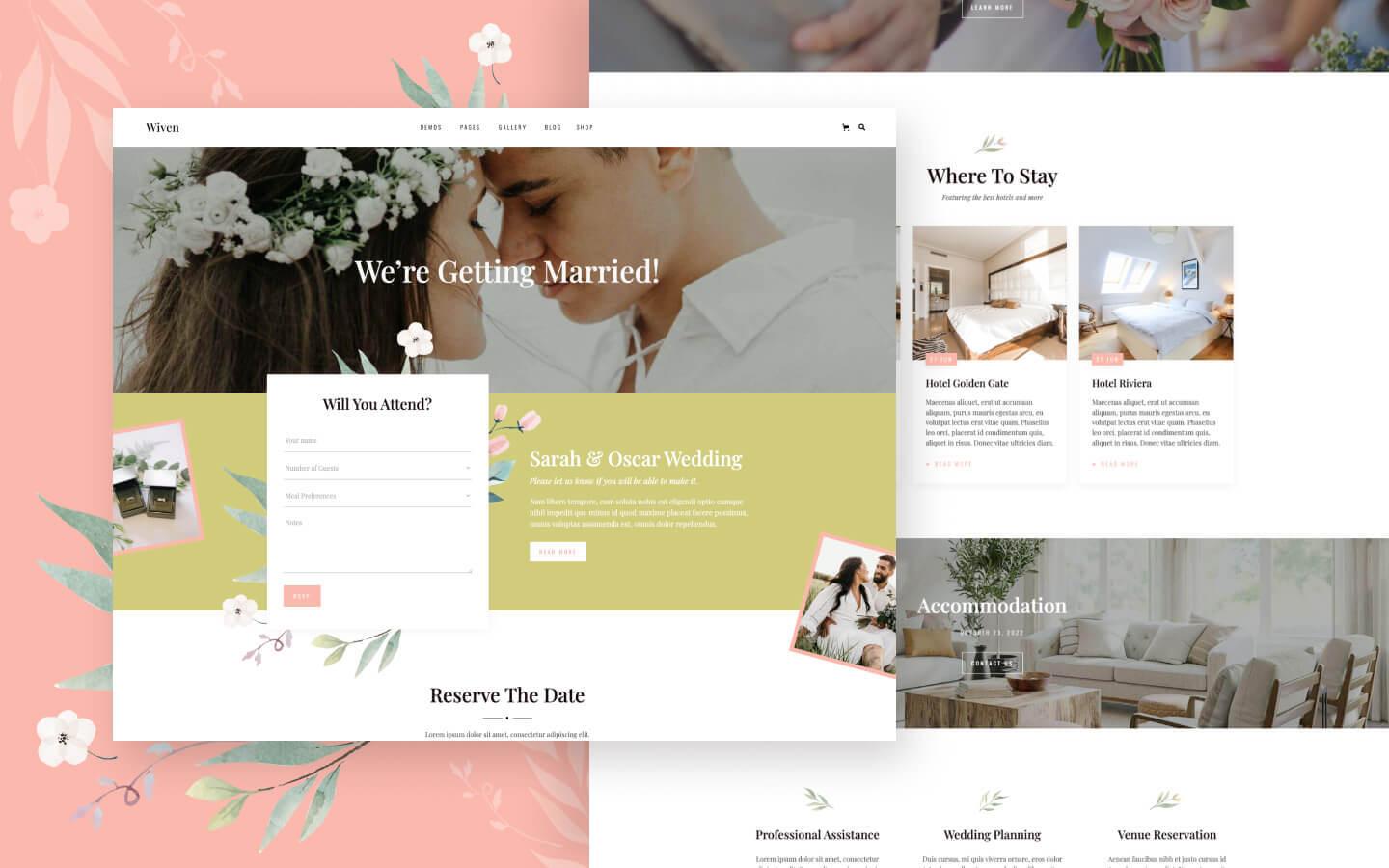 Wiven - Wedding Website Template