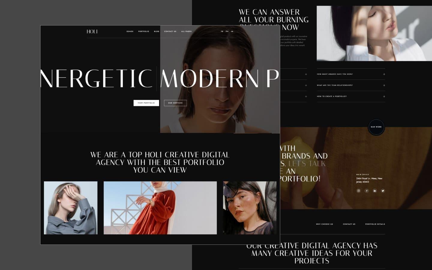 Holi 128 - Portfolio Website Template