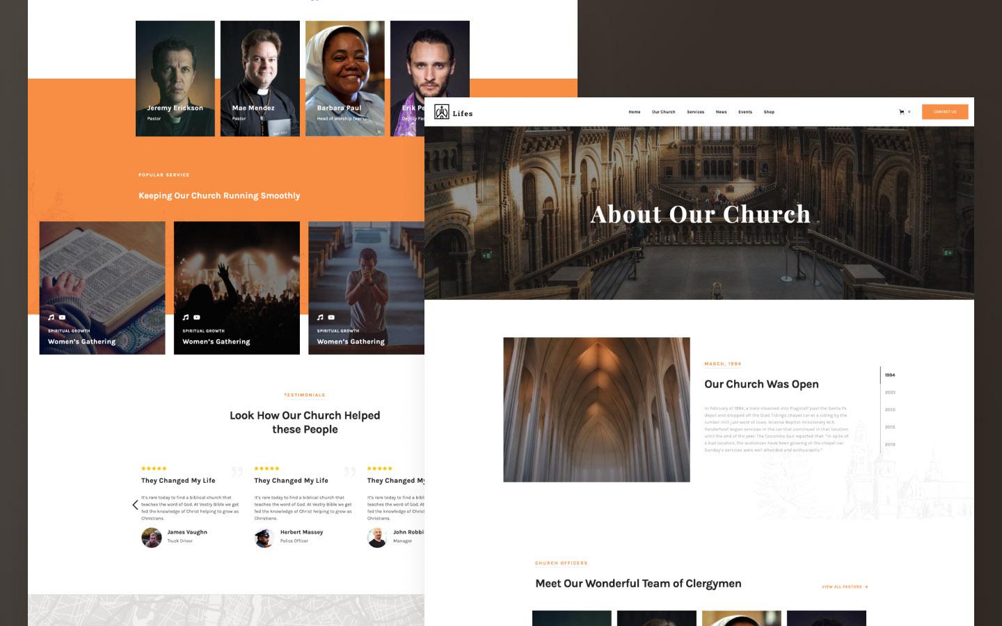 Lifes 128 - Church Website Template
