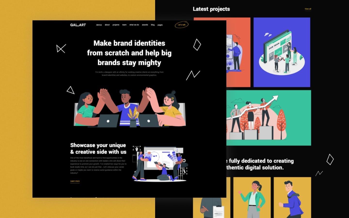 Galart 128 - Artist Website Template