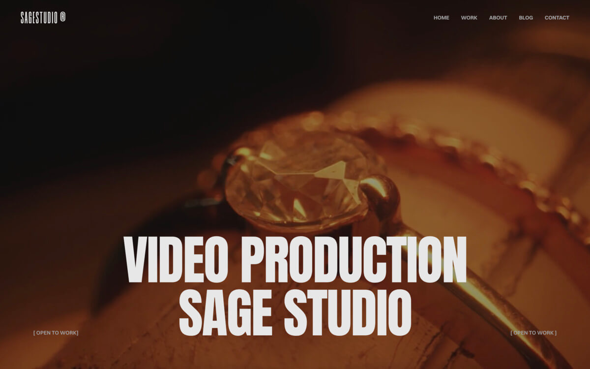 Sage Banner with Video on the Background