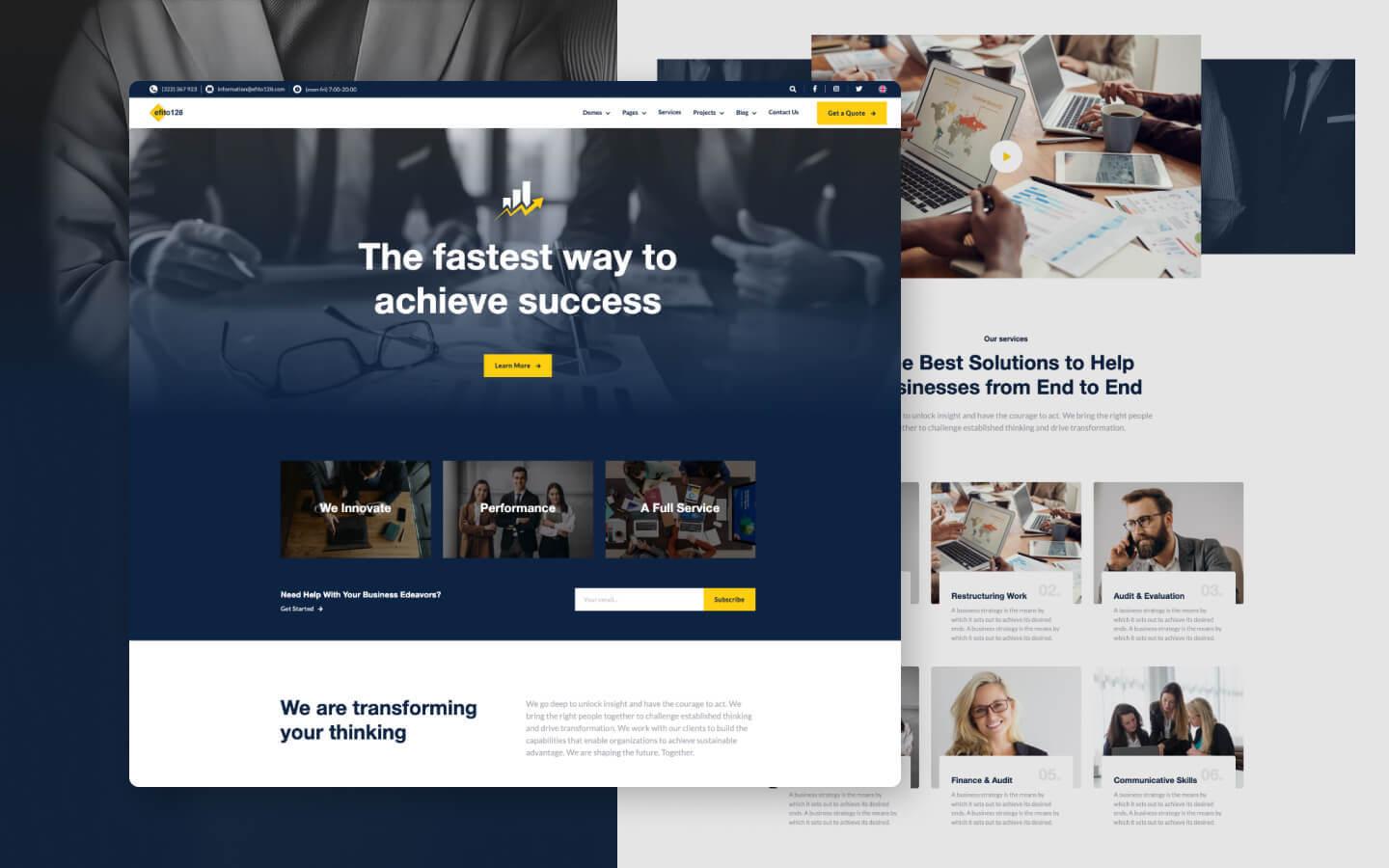 Efito 128 - Consulting Website Template