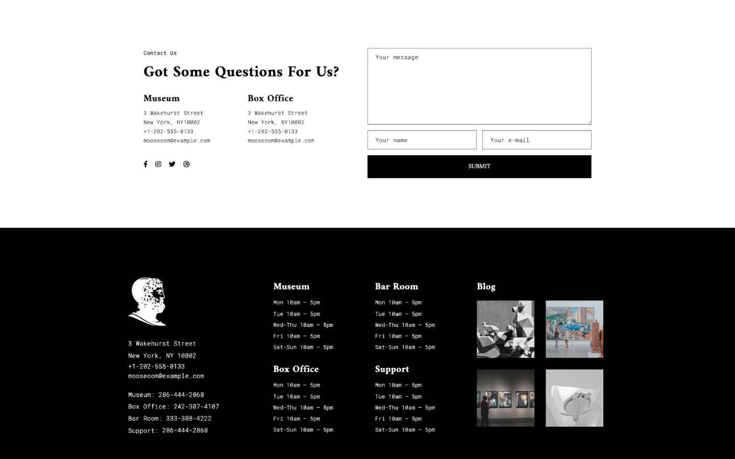 Art Gallery 128 - Museum Website Template