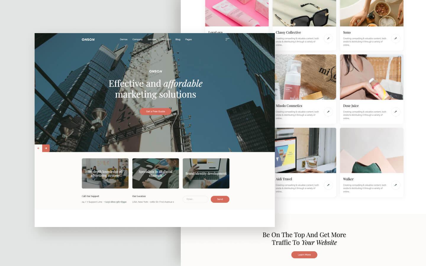 Onson 128 - Marketing Agency Website Template