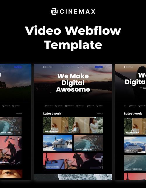 Cinemax 128 - Video Website Template