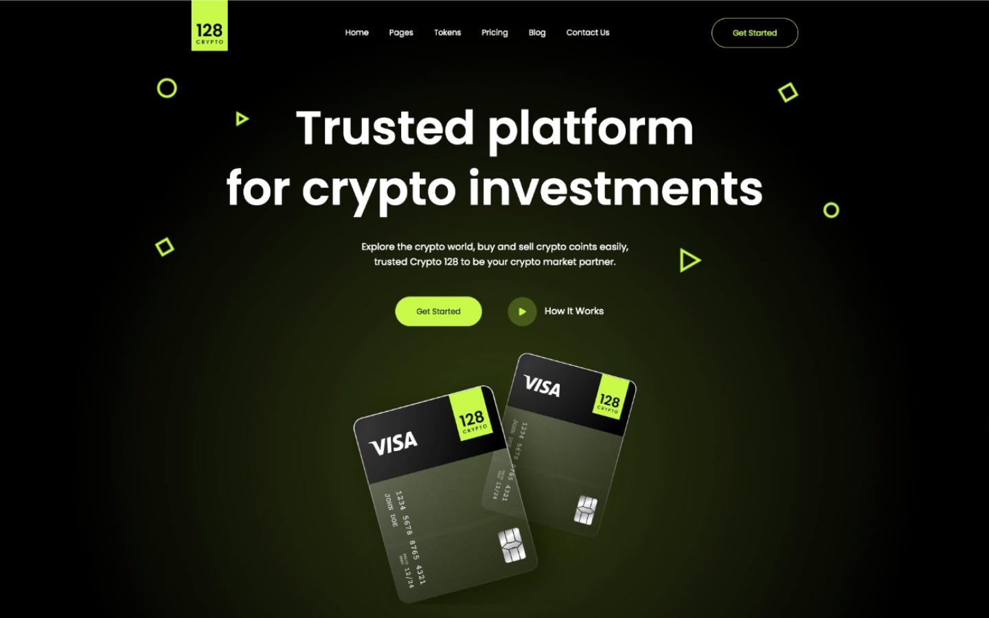 Crypto 128 - ICO and Crypto Website Template