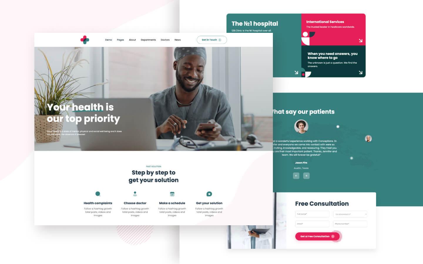 Medic 128 - Health Website Template