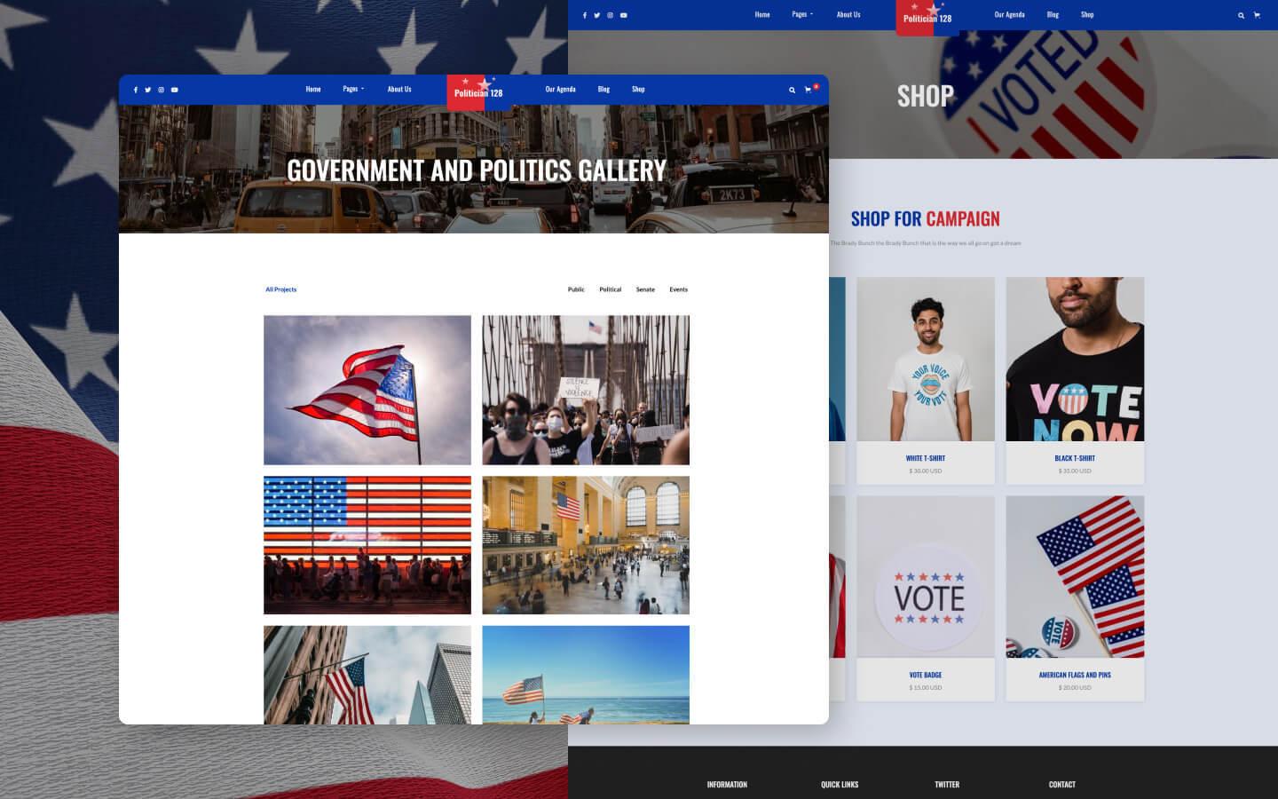 Politician 128 - Political Website Template