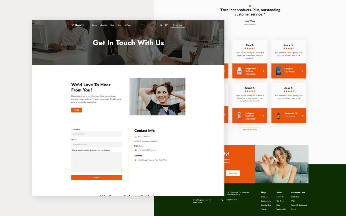 Hearty 128 - Pharmacy Website Template