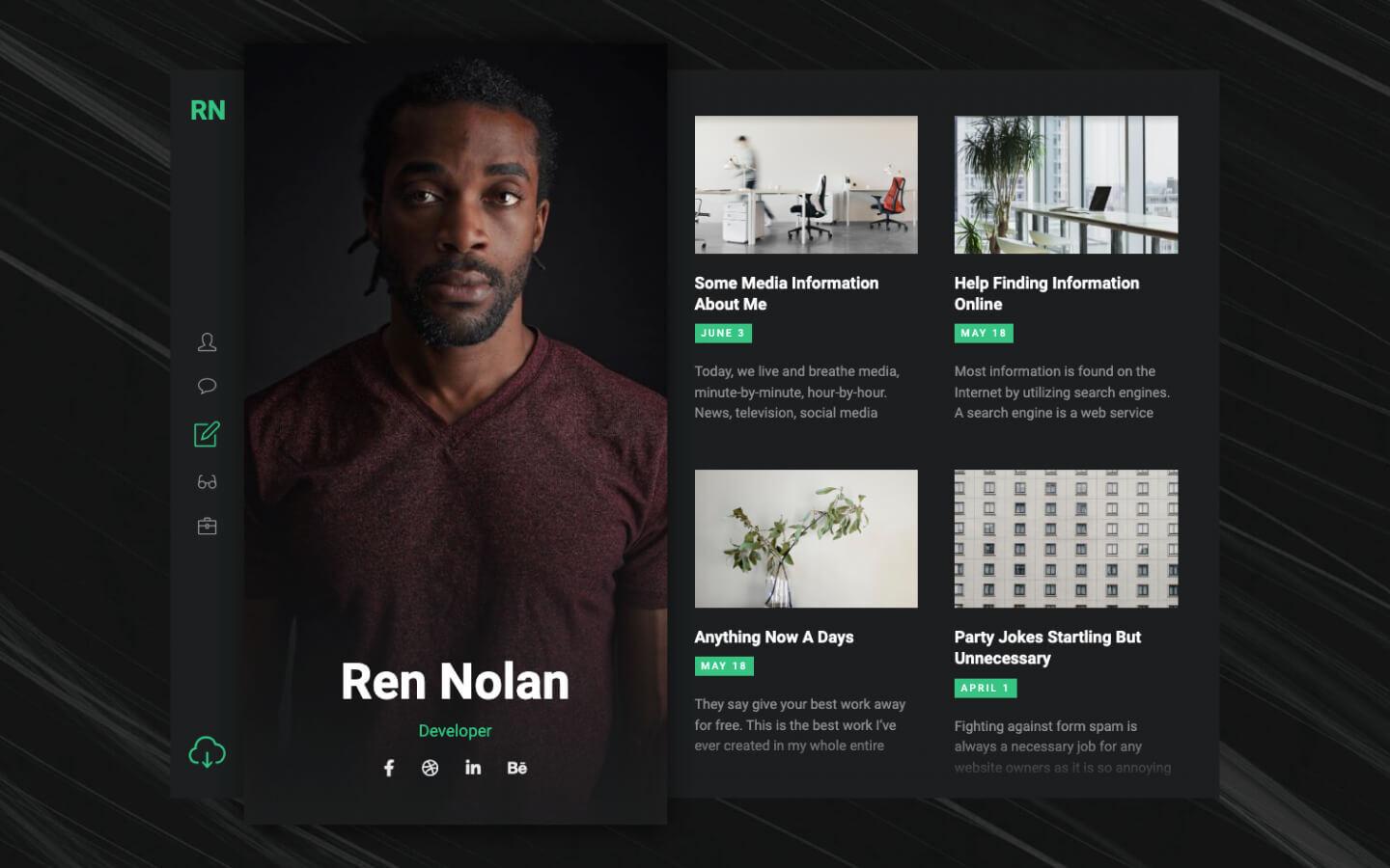 Renuvo 128 - Resume Website Template