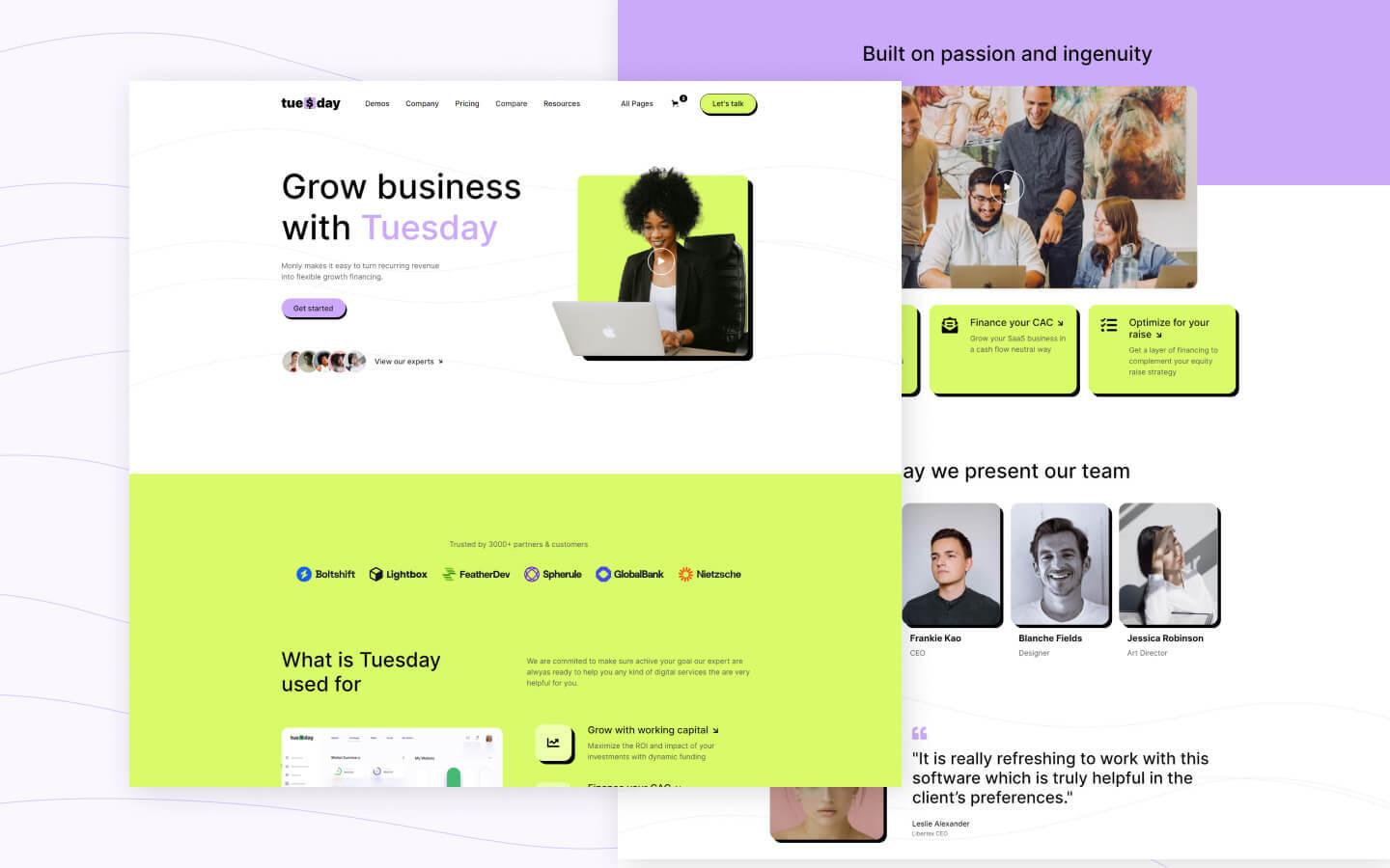 Tuesday 128 - SaaS Website Template