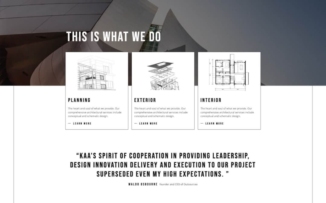 Kunst 128 - Architecture Website Template
