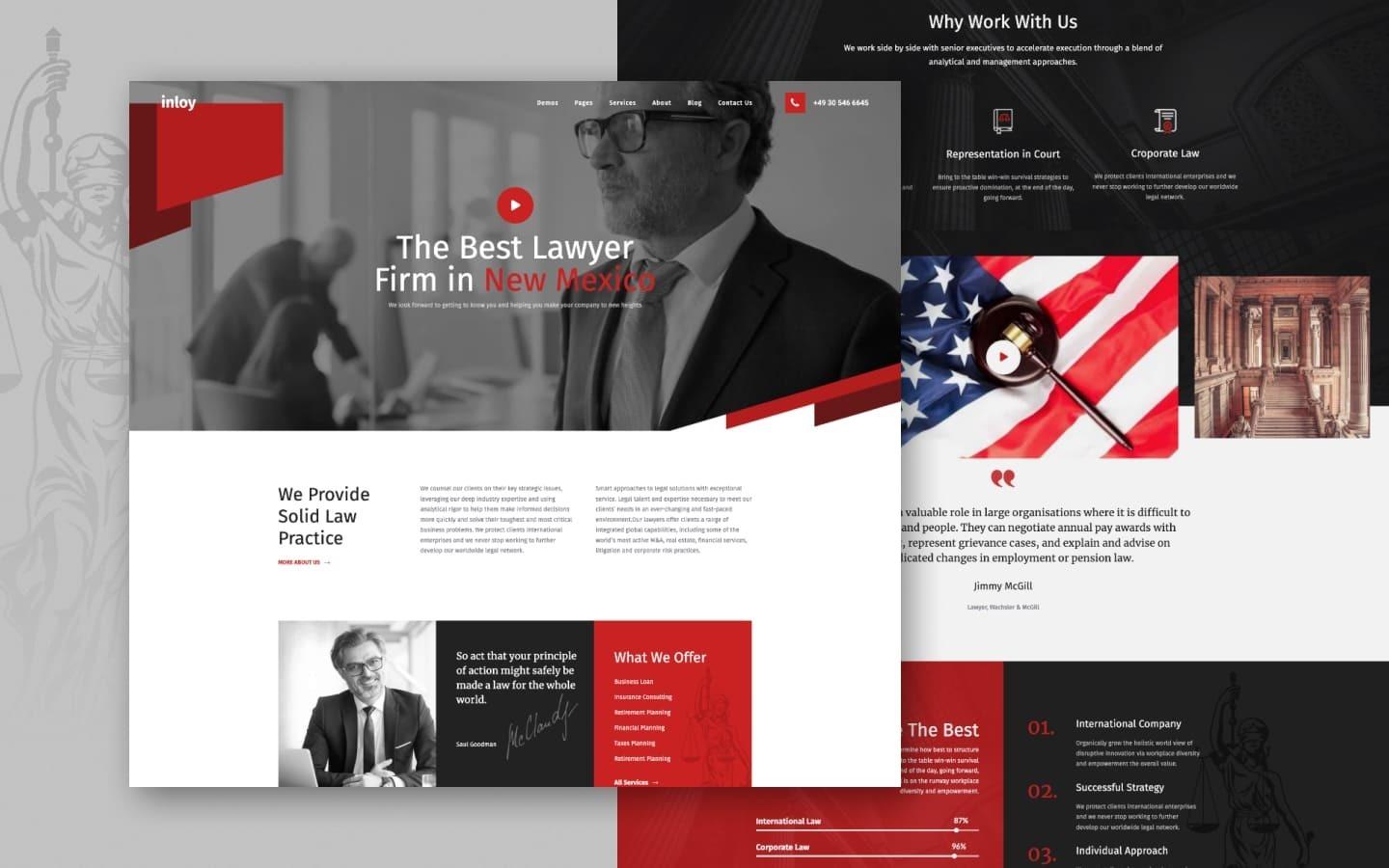 Inloy 128 - Lawyer and Attorney Website Template