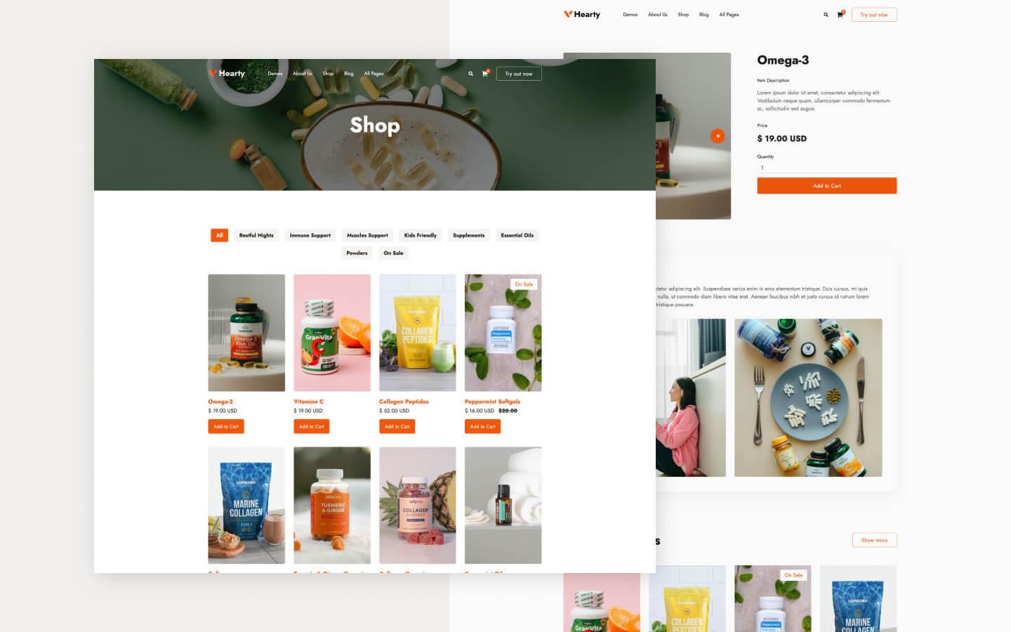 Hearty 128 - Pharmacy Website Template
