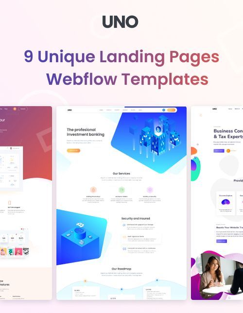 Uno 128 - Landing page and Marketing Website Template