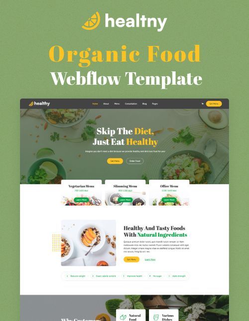 Healthy 128 - Organic Food Website Template
