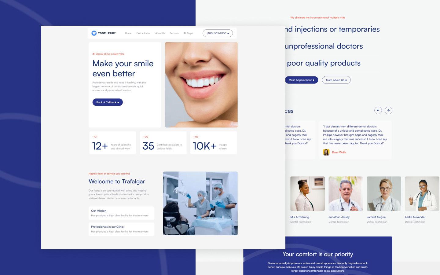 Tooth Fairy 128 - Dentist Website Template