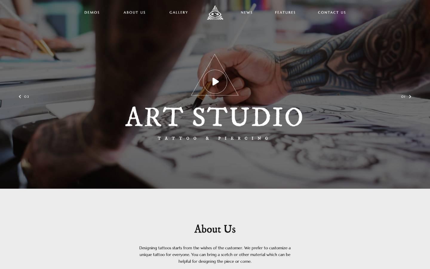 Tattoo 128 - Tattoo Website Template