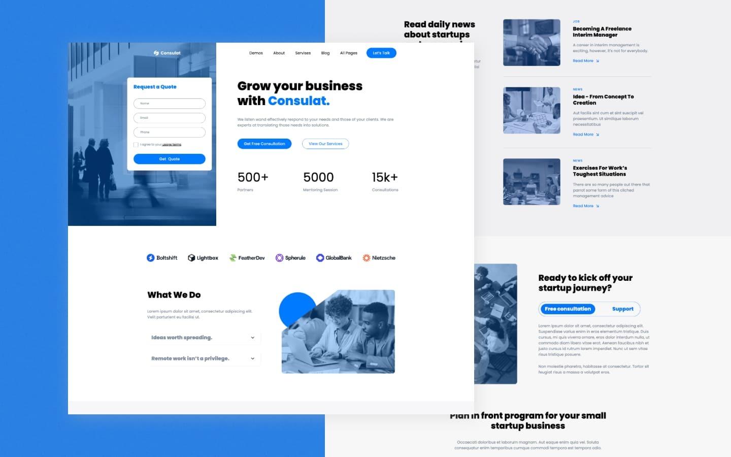 Consulat 128 - Consultant Website Template