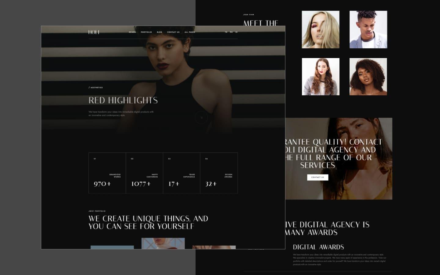 Holi 128 - Portfolio Website Template