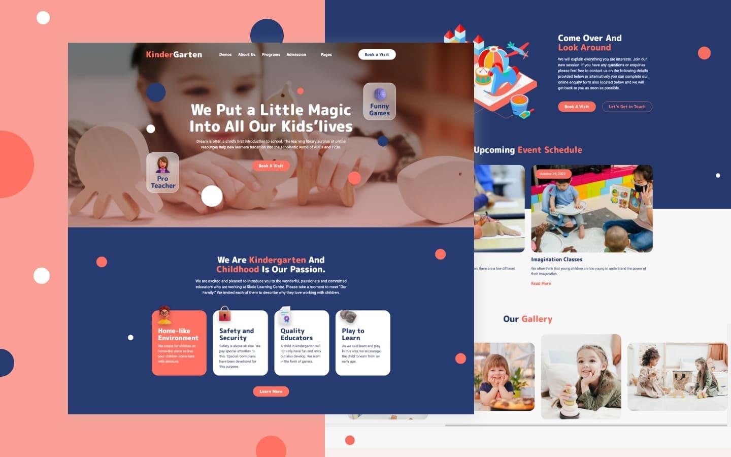 Kindergarten 128 - Kids and Kindergarten Website Template